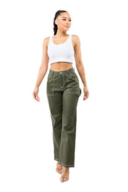 Olive/white