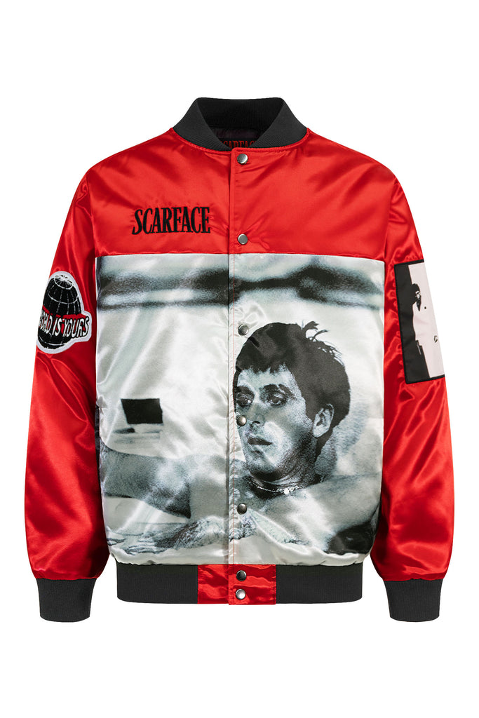 Reason Clothing Men's Scarface World Is Yours Hoodie, Red / XXL - Streetwear