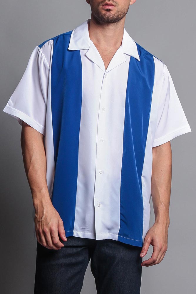 STRIPED BOWLING SHIRT