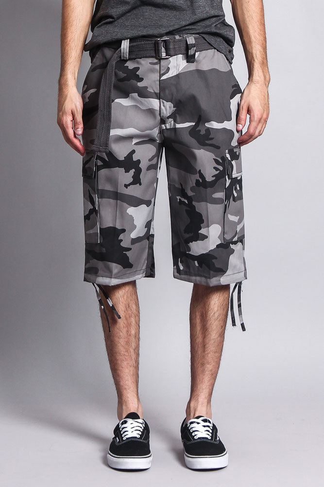 Belted Camo Cargo Shorts (Big Sizes) – G-Style USA