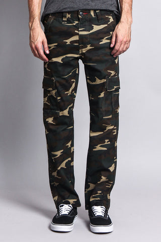 Men's Camo Cargo Slim Fit Pants AR170 - GStyleUSA.com – G-Style USA