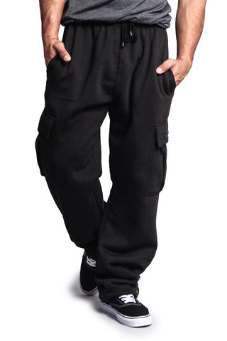 Men's Solid Fleece Cargo Pants – G-Style USA