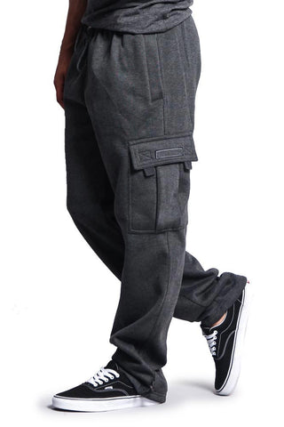 Men's Solid Fleece Cargo Pants – G-Style USA