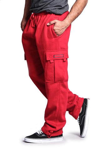 Men's Solid Fleece Cargo Pants – G-Style USA