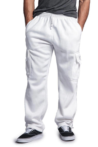 Men's Solid Fleece Cargo Pants – G-Style USA