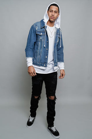Indigo/White