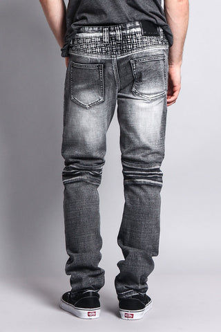 Basket Weave Biker Jeans – G-Style USA