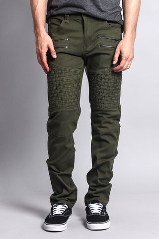 Basket Weave Biker Twill Jeans – G-Style USA