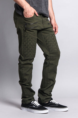 Basket Weave Biker Twill Jeans – G-Style USA