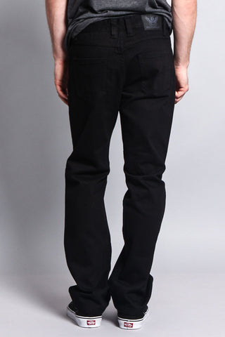 Men's Straight Fit Colored Denim Jeans (Jet Black) – G-Style USA