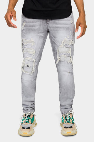 Faded ripped jeans cheap