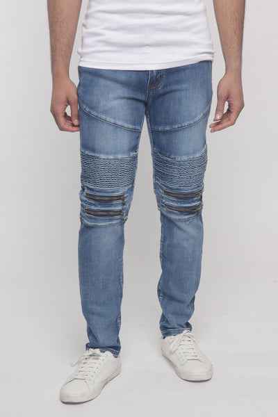 Mens biker moto best sale jeans