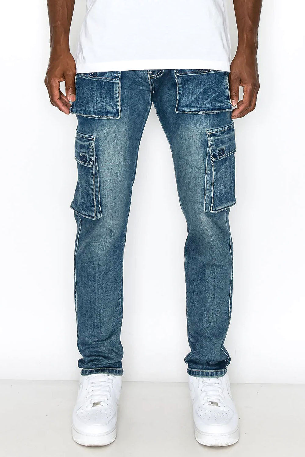 Utility Cargo Multi Pockets Denim Jeans – G-Style USA