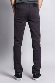 Men's Essential Skinny Fit Colored Jeans (Charcoal)