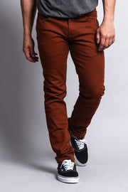 Men's Essential Skinny Fit Colored Jeans (Mocha)