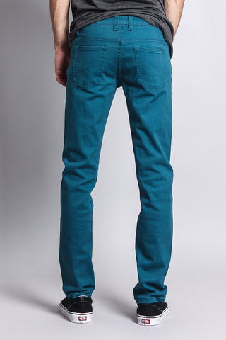 Men's Essential Skinny Fit Colored Jeans (Devil Blue)