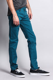 Men's Essential Skinny Fit Colored Jeans (Devil Blue)