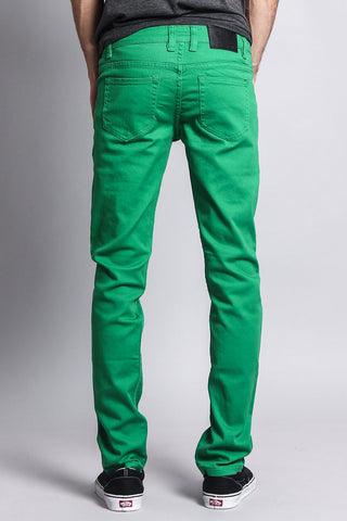 Men's Essential Skinny Fit Colored Jeans (Kelly Green) – G-Style USA