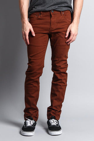 Men's Essential Skinny Fit Colored Jeans (Mocha) – G-Style USA