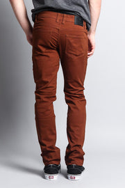 Men's Essential Skinny Fit Colored Jeans (Mocha)