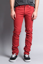 Men's Essential Skinny Fit Colored Jeans (Picante)