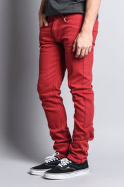 Men's Essential Skinny Fit Colored Jeans (Picante)