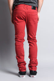 Men's Essential Skinny Fit Colored Jeans (Picante)