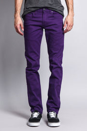 Men's Essential Skinny Fit Colored Jeans (Purple) – G-Style USA