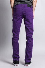 Men's Essential Skinny Fit Colored Jeans (Purple)