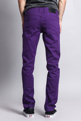 Men's Essential Skinny Fit Colored Jeans (Purple) – G-Style USA