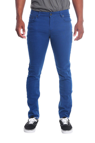 Men's Essential Skinny Fit Colored Jeans (Royal Blue)