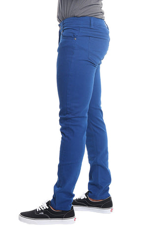Men's Essential Skinny Fit Colored Jeans (Royal Blue)