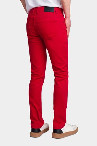 Men's Essential Skinny Fit Colored Jeans (Red) – G-Style USA