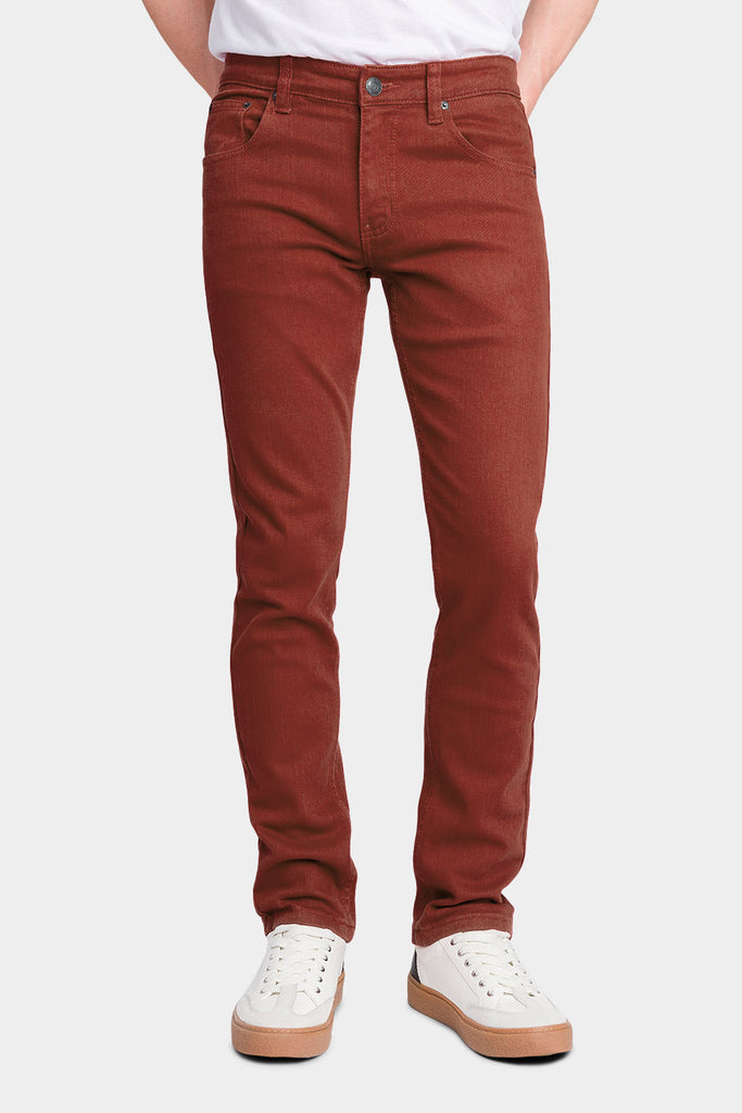 Men's Essential Skinny Fit Colored Jeans (Rust) – G-Style USA