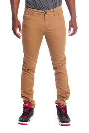 Men's Essential Skinny Fit Colored Jeans (Wheat)