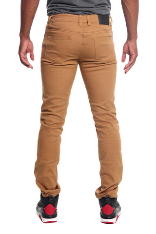 Men's Essential Skinny Fit Colored Jeans (Wheat)