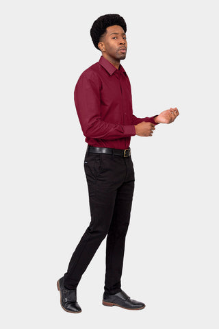 Burgundy clearance dress shirt
