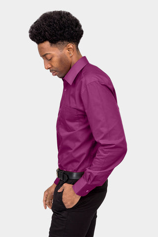 Wine dress shirt 2025