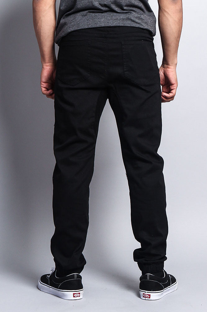 Men's Jogger Twill Pants (Black) – G-Style USA