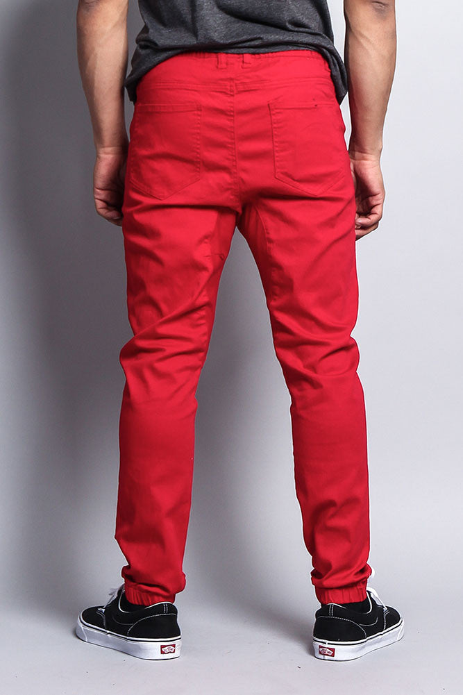 Men's Jogger Twill Pants (Red) – G-Style USA