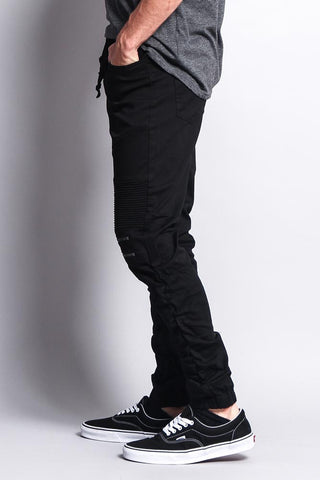 Scrunch Stacked Biker Twill Jogger Pants – G-Style USA