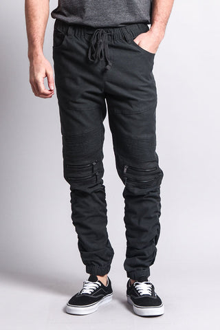 Scrunch Stacked Biker Twill Jogger Pants – G-Style USA