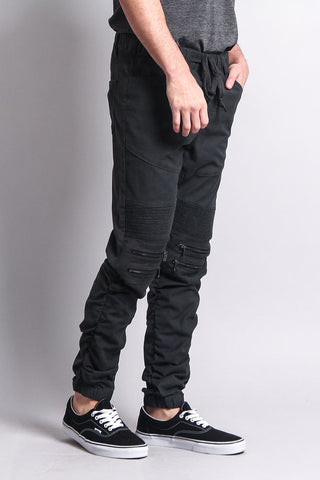 Scrunch Stacked Biker Twill Jogger Pants – G-Style USA