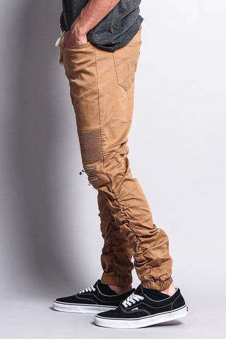 Scrunch Stacked Biker Twill Jogger Pants – G-Style USA