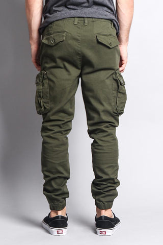 Big Cargo Jogger Pants With Distressed Knee – G-Style USA