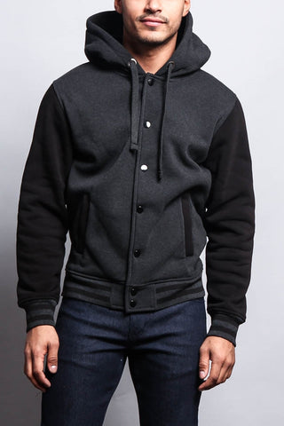 Hooded Varsity Jacket JK51 - GStyleUSA.com – G-Style USA