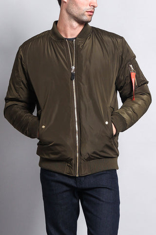 Solid Color MA-1 Bomber Jacket – G-Style USA