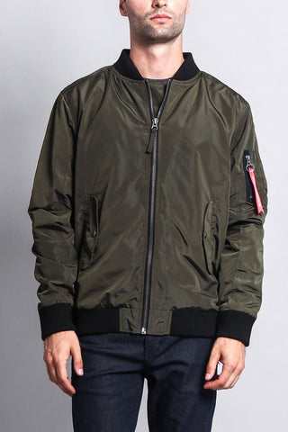 Contrast Lightweight Bomber Flight Jacket – G-Style USA