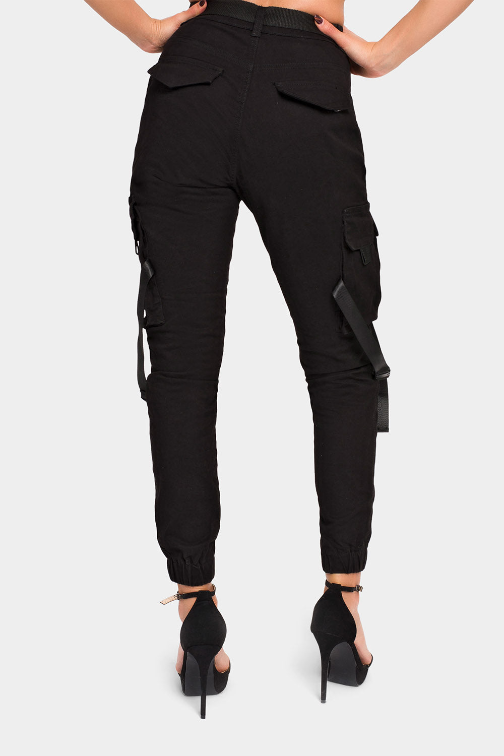 High Rise Utility Strap Cargo Joggers GStyle USA
