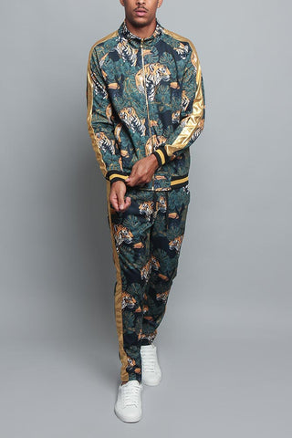 Royal Floral Tiger Track Suit – G-Style USA